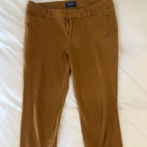 Mustard old navy pixie mid rise